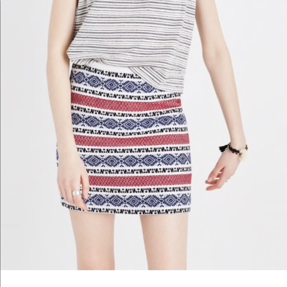 Madewell Jacquard Gamine Skirt